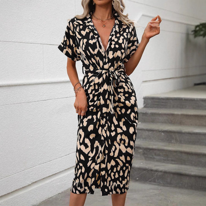 Lune London women's wrap dress with elegant slit details