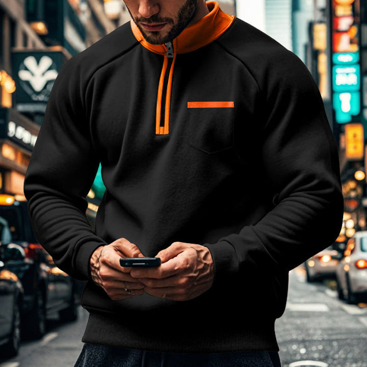 Men's Functional Pullover with Short Zipper Lune London