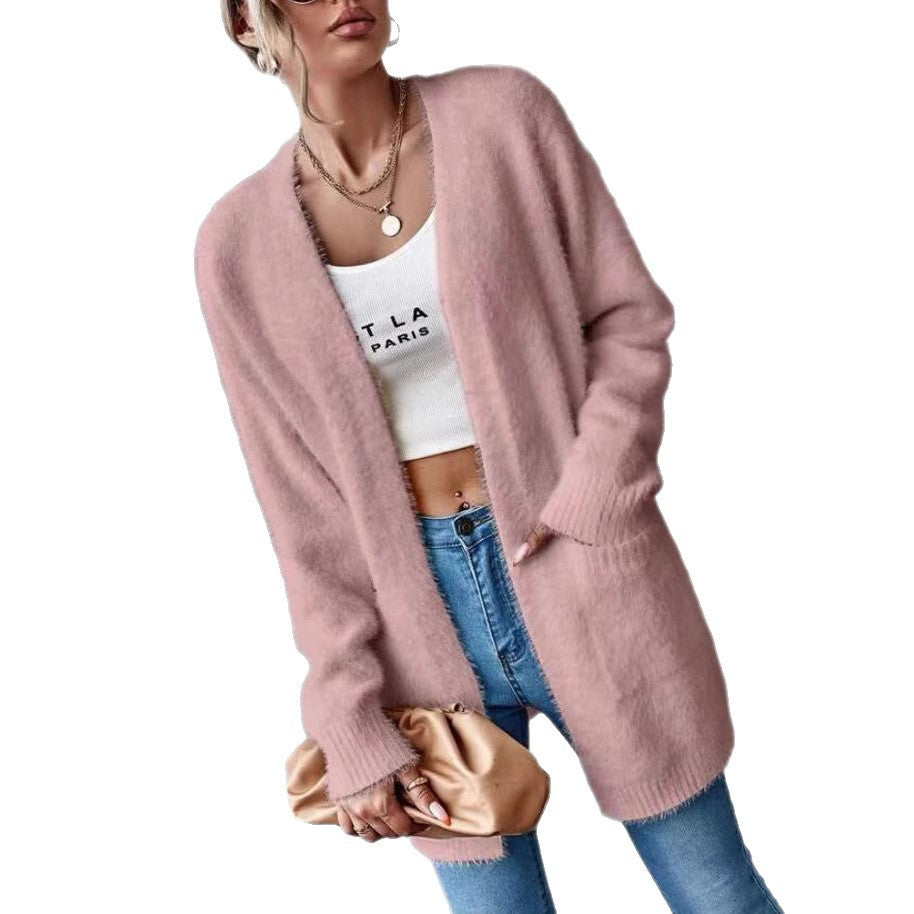 Ladies open cardigan cozy in soft material Lune London