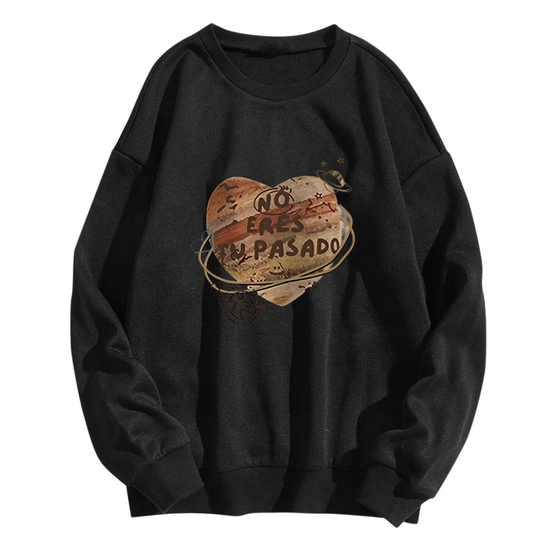 Women casual sweatshirt with creative heart design Chic & Stil