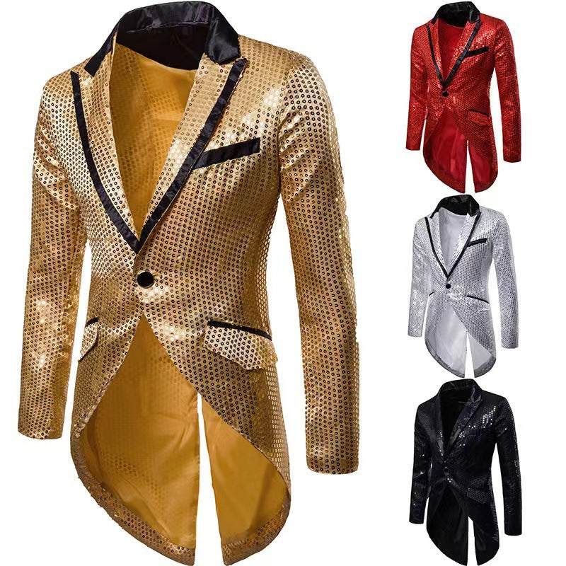 Elegant and shiny men's blazer with a chic cut Lune London