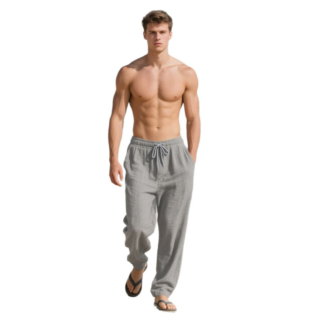 Casual pants for men with elastic waistband and practical pockets Lune London
