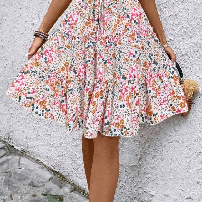 Aire wrap skirt for ladies with ruffle details Lune London