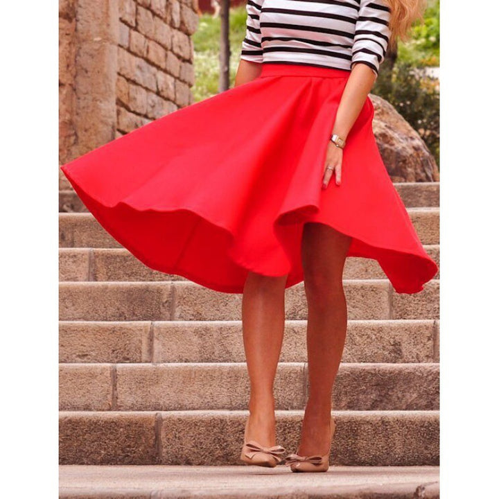 Jupe midi femme avec ourlet flottant et design élégant Chic & Stil