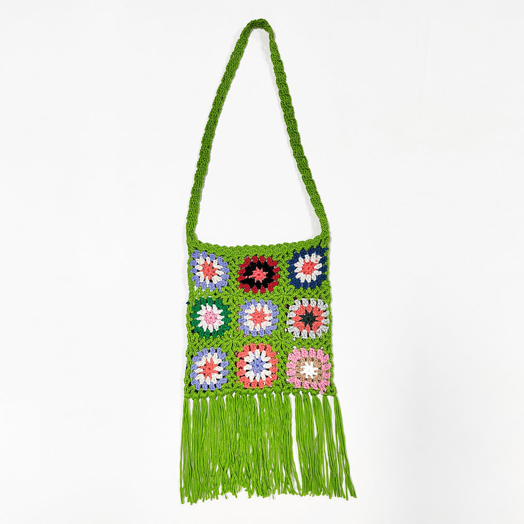 Boho crochet shoulder bag for women Lune London