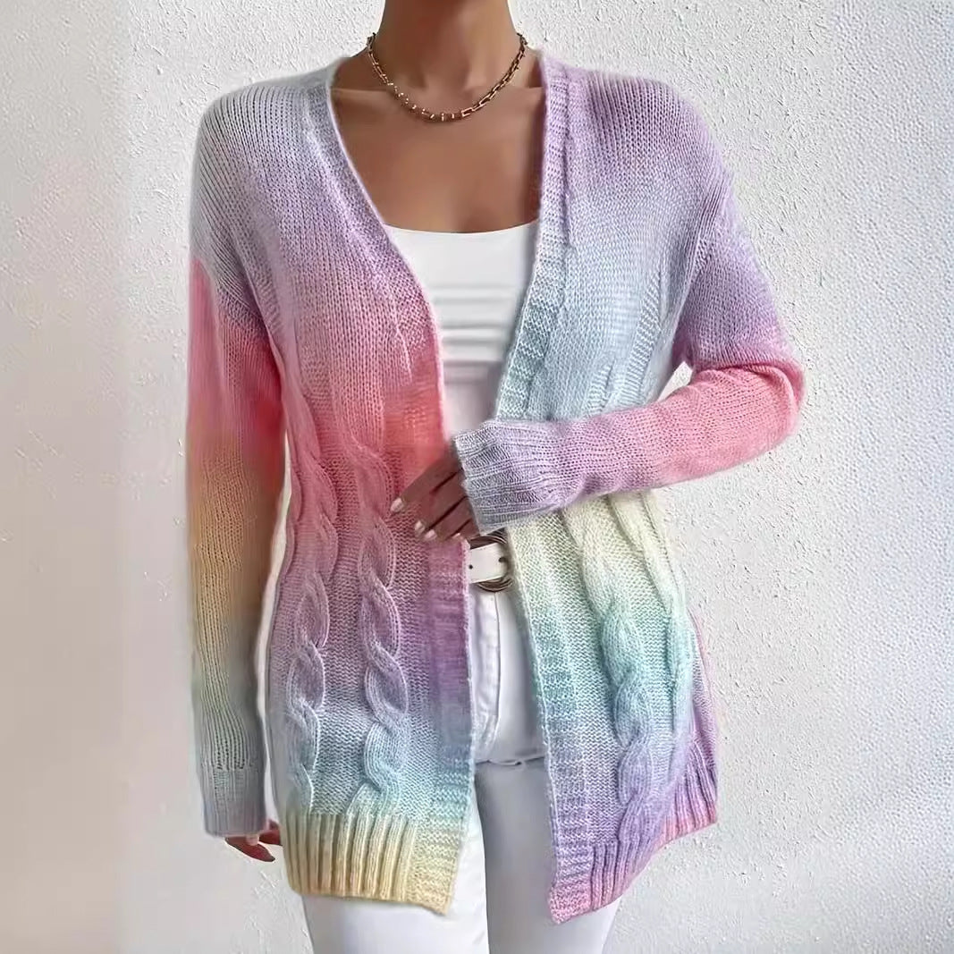 Cardigan pour femmes en couleurs dégradées modernes Chic & Stil