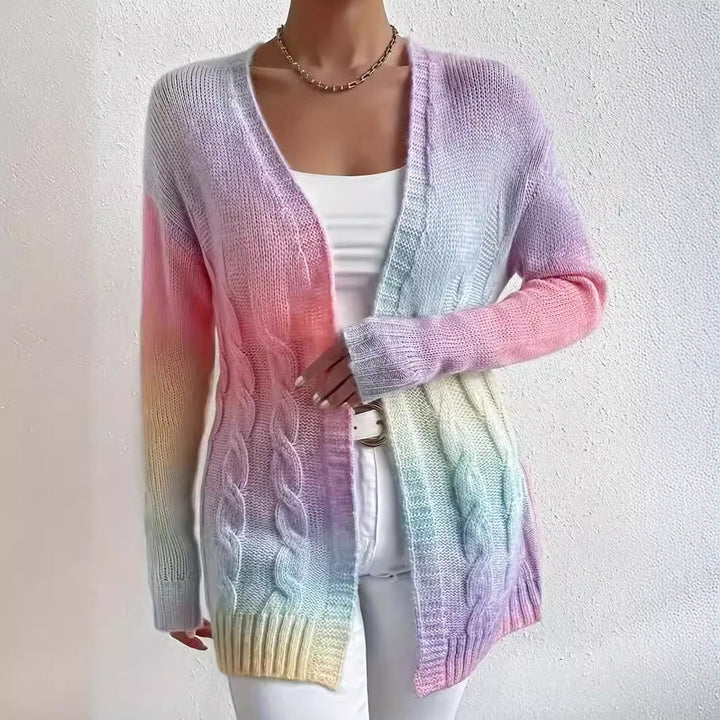 Cardigan pour femmes en couleurs dégradées modernes Chic & Stil