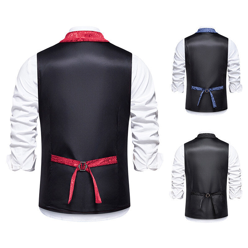 Elegant men's vest with intricate pattern and high-quality fabric Lune London
