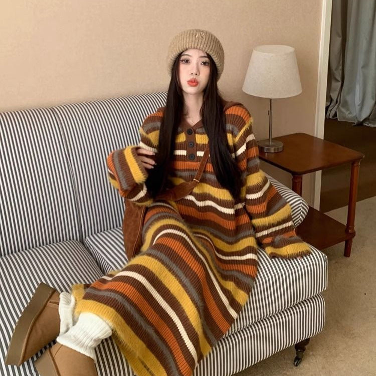 Cardigan femme à la mode avec grands boutons et capuche