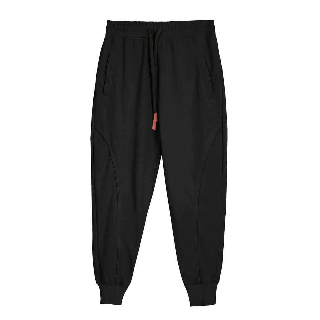 Sporty men's jogger pants with ergonomic cut and chic side inserts