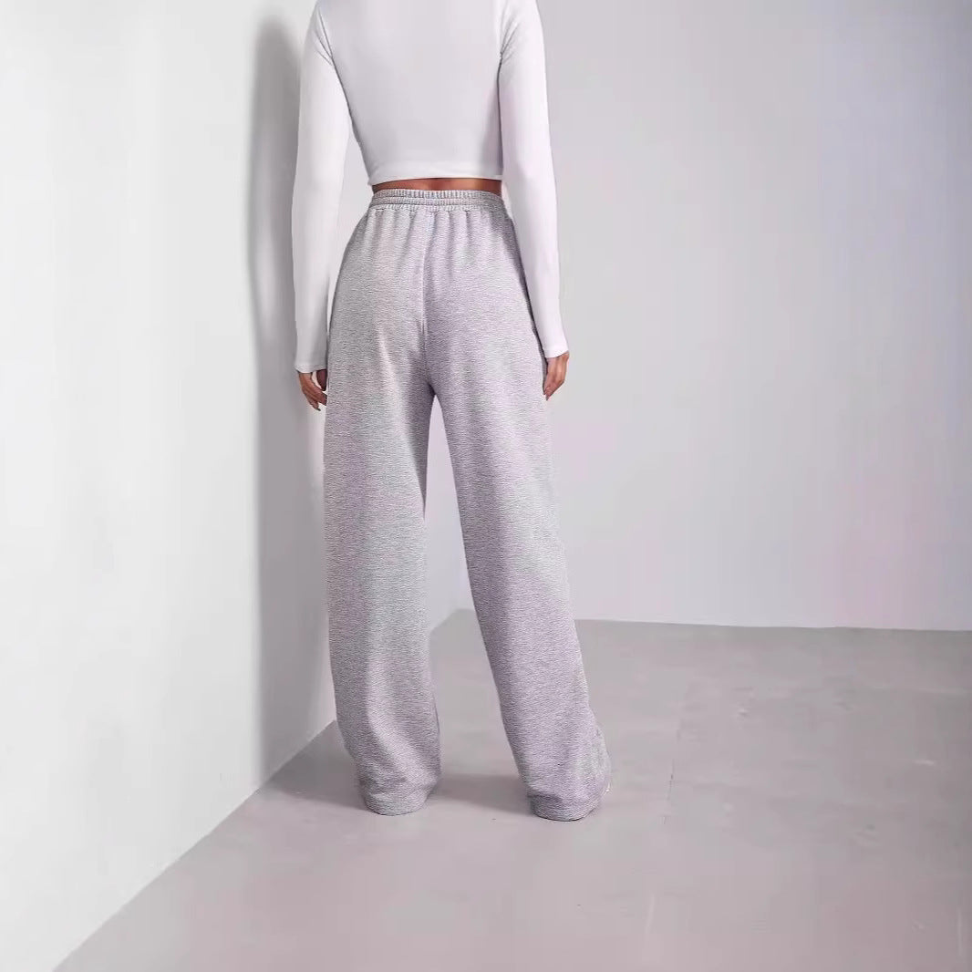 Casual wide pants for women with elastic waistband Lune London