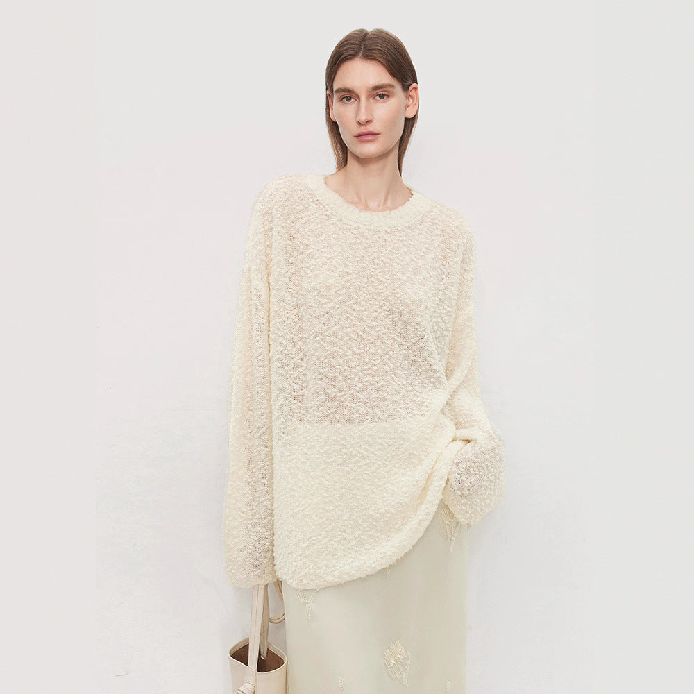 Pull en tricot confortable pour femme avec un matériau doux et une coupe oversize Chic & Stil