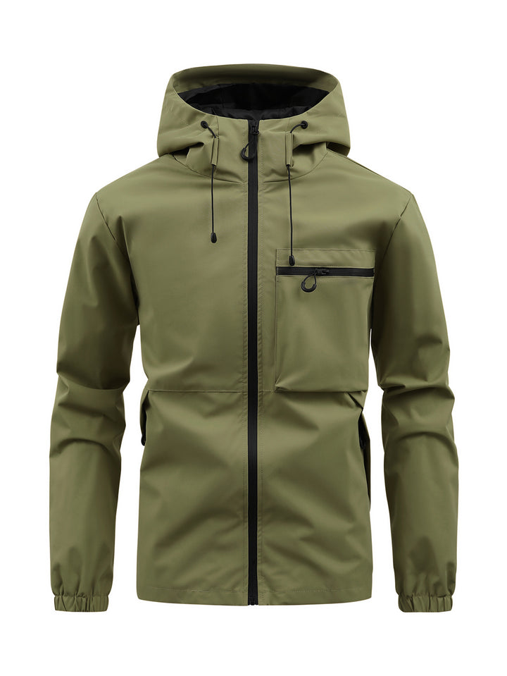 Veste de pluie respirante pour hommes avec capuche réglable Lune London