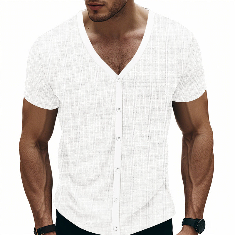 Short sleeve shirt for men with structured design Lune London