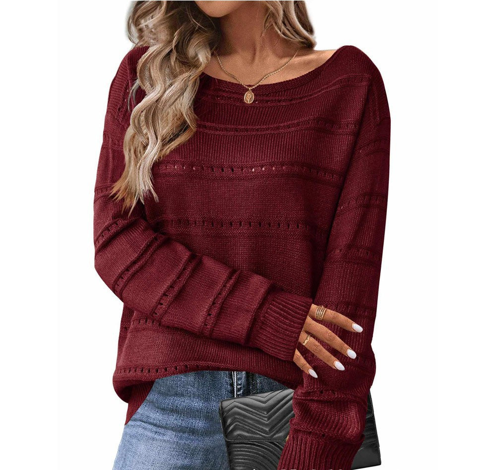 Pull en tricot pour femmes avec une structure aérienne et un design ample Chic & Stil