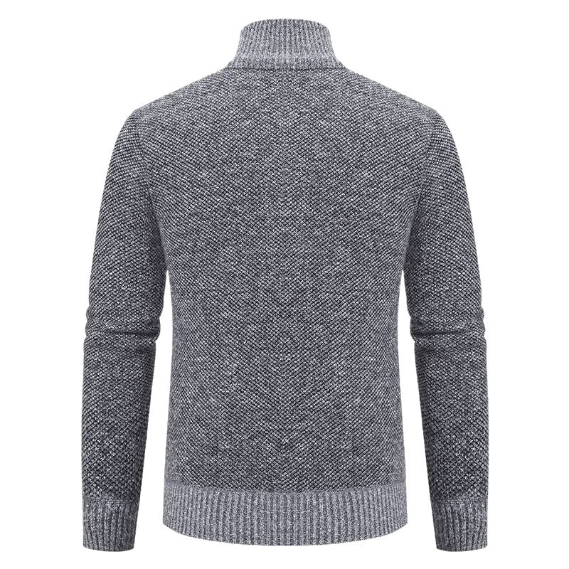 Men's knit jacket with modern geometric patterns Lune London