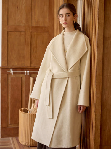 Lune London | Plus Size Long Coat Minimalist Wrap Design