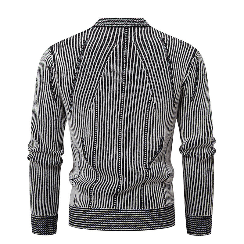 Men's knitted jacket with structured design Lune London