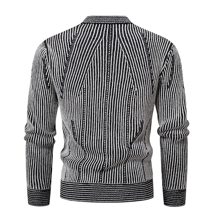 Men's knitted jacket with structured design Lune London