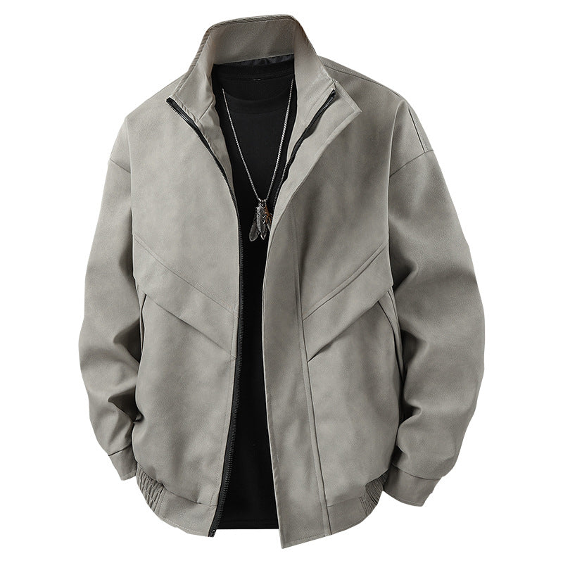Modern leisure jacket for men with asymmetric cut and functional pockets Lune London