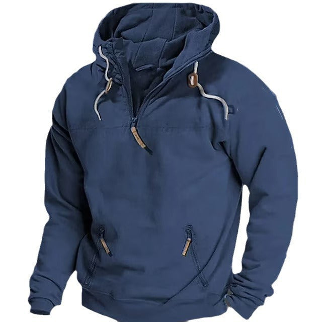 Windbreaker hoodie for men with practical pockets and eco-friendly material Lune London