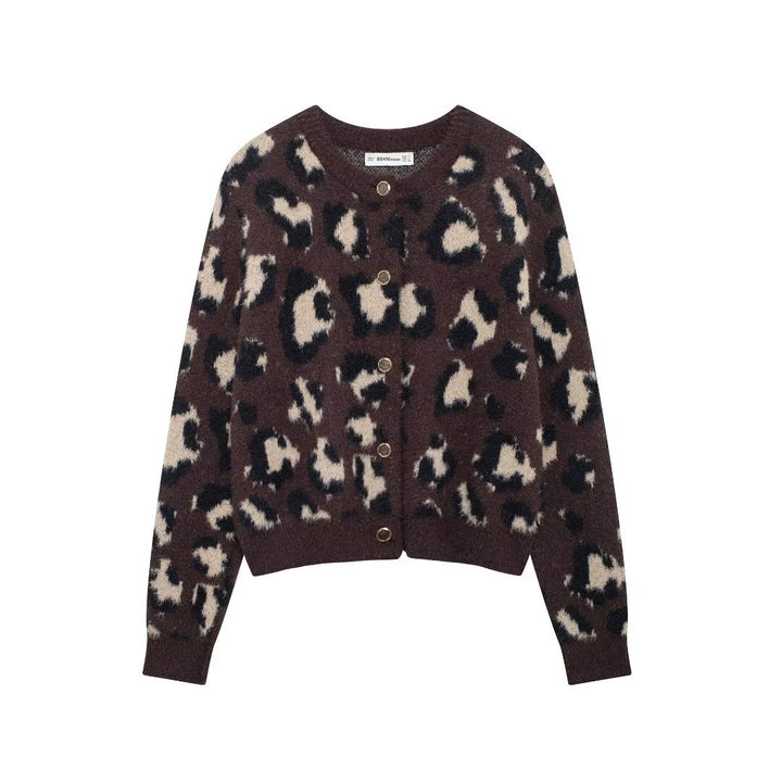 Pull doux léopard pour femmes Chic & Stil