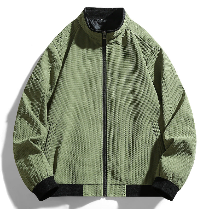 Versatile leisure jacket for men with textured surface Lune London