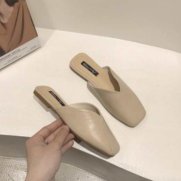 Women's Elegant and Modern Mules with Unique Cross-Design Lune London