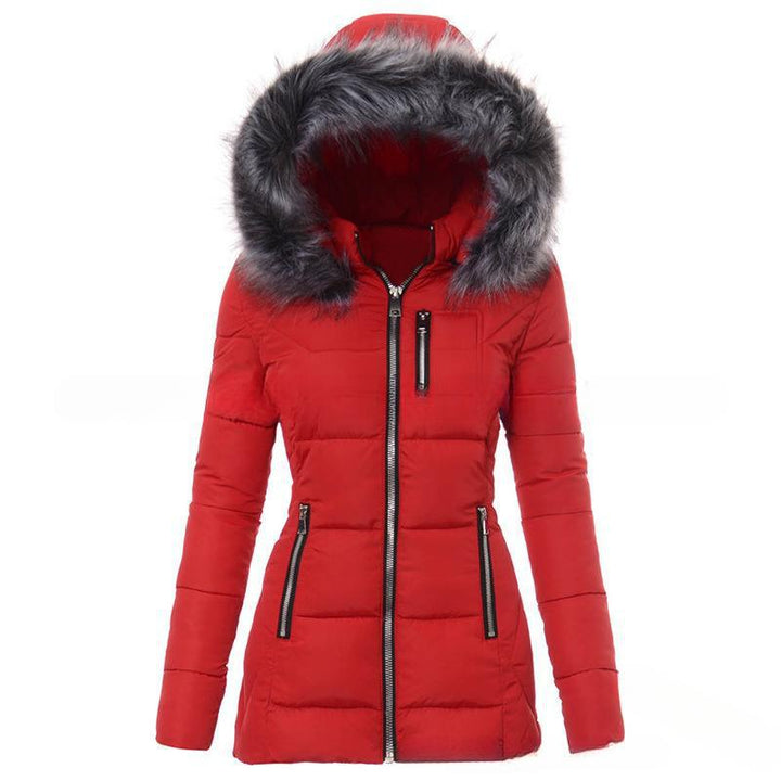 Lune London | Women's Winter Jacket with Removable Faux Fur Collar