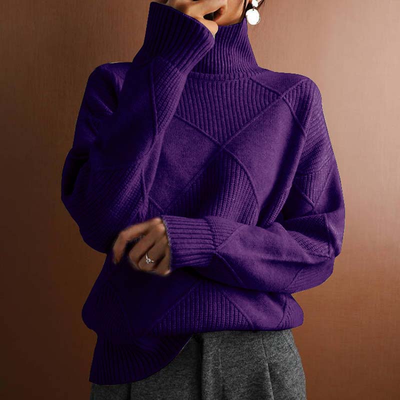 Lune London | Solid Color Classic Knit Sweater for Women