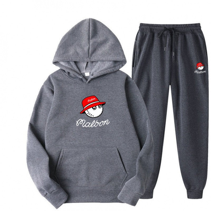 Women's leisure hoodie suit with playful graphic design and practical pockets Chic & Stil