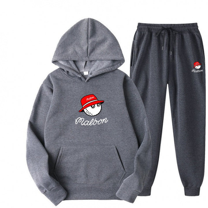 Women's leisure hoodie suit with playful graphic design and practical pockets Chic & Stil