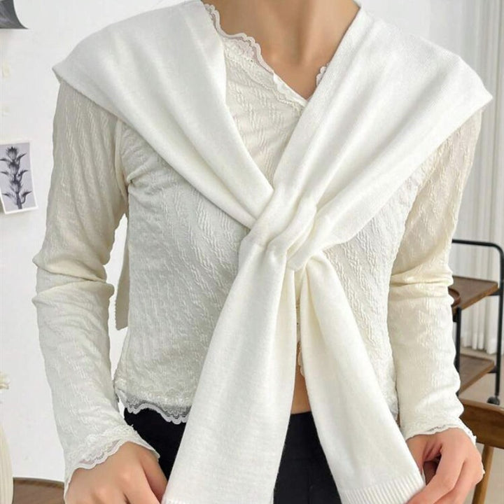 Women knitted scarf elegant Lune London