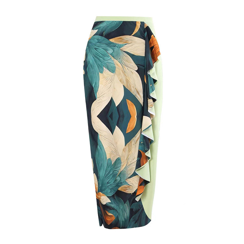 Lune London | Women's Swimsuit Set with Elegant Asymmetrical Design and Playful Skirt Detail