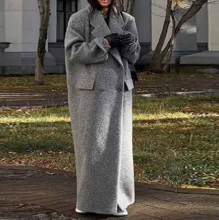 Ladies Oversized Wool Coat Lune London