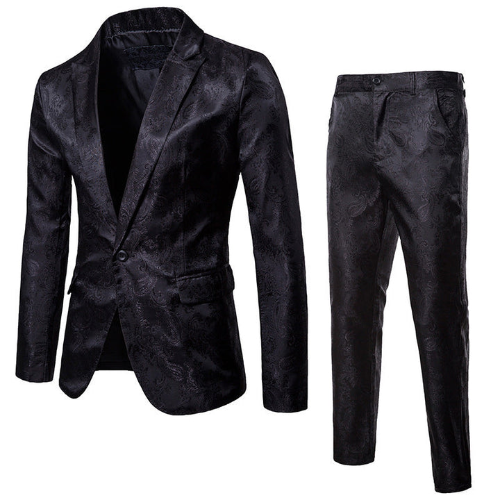 Men's Elegant Suit Set with Fine Paisley Pattern Lune London