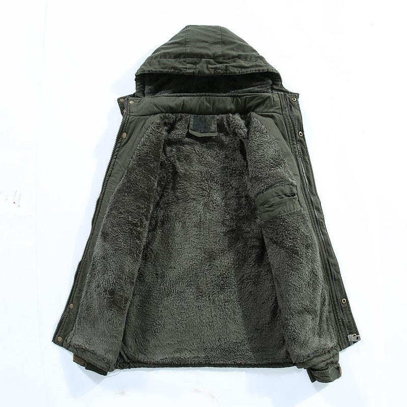 Functional winter jacket for men with fitted fleece lining Lune London