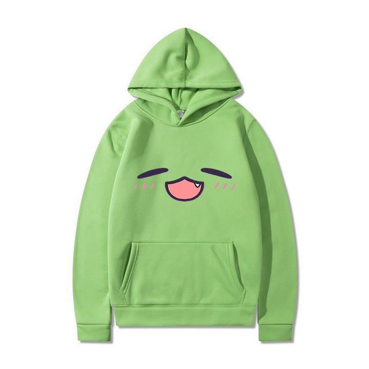 Women's hoodie with cheerful cartoon face and comfortable fit Lune London