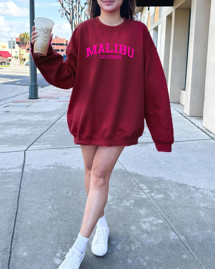 Sweatshirt femme avec logo californien décontracté et matériau doux Chic & Stil