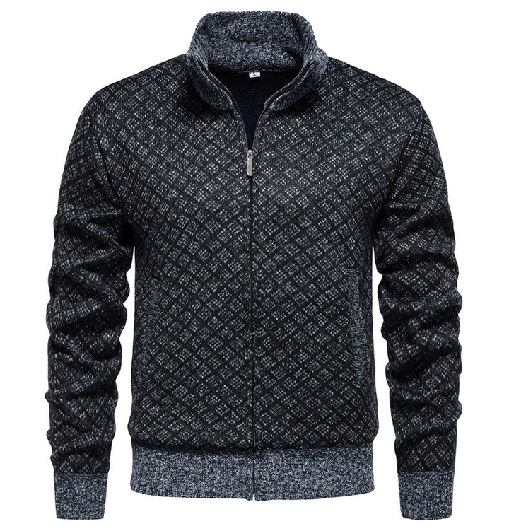 Quilted zip sweatshirt jacket for men Lune London