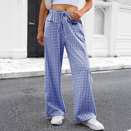 Pantalon carotte léger pour femmes avec cordon de serrage Chic & Stil