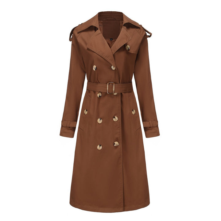 Elegant trench coat for ladies with adjustable belt and luxurious button details Lune London