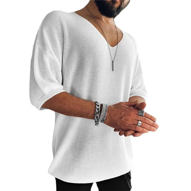 Men's plus size V-neck sweater Lune London
