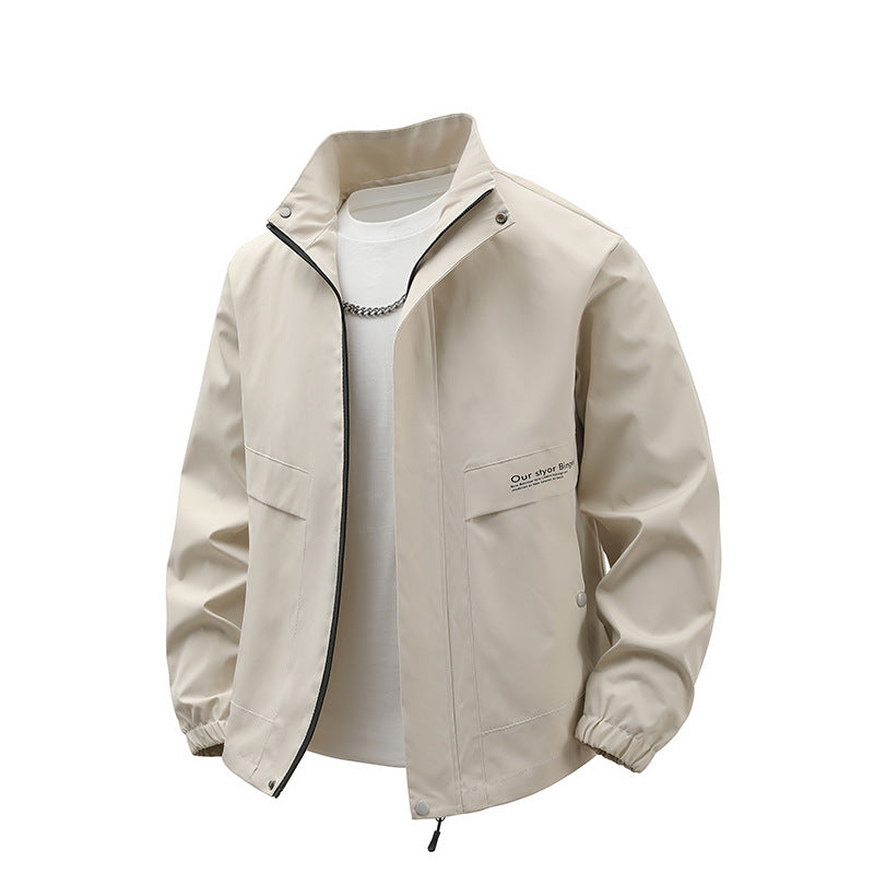 Men's water-repellent leisure jacket with high collar and practical pockets Lune London
