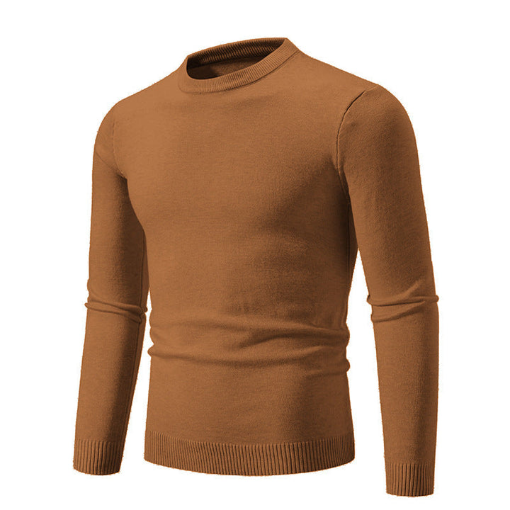 Men's Fine Knit Sweater with Round Neck and Ribbed Details Lune London