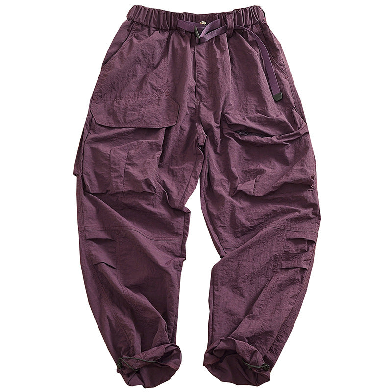 Women’s cargo pants with elastic waist and multifunctional pockets Lune London