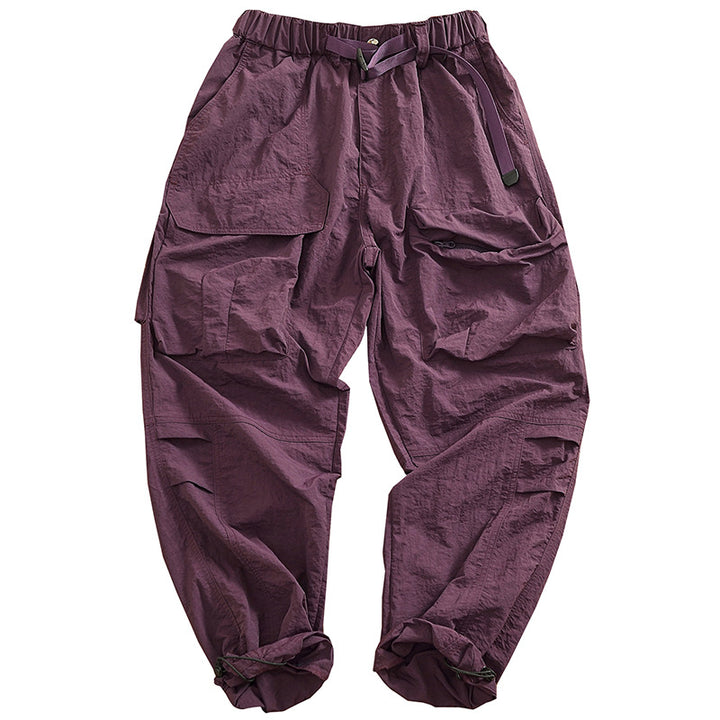 Women’s cargo pants with elastic waist and multifunctional pockets Lune London