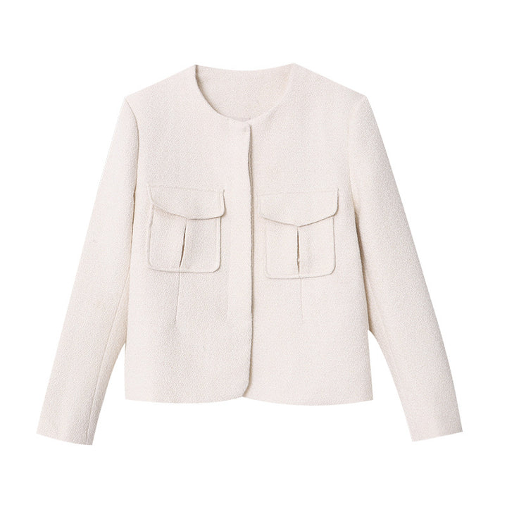 Ladies elegant short jacket with practical patch pockets Chic & Stil