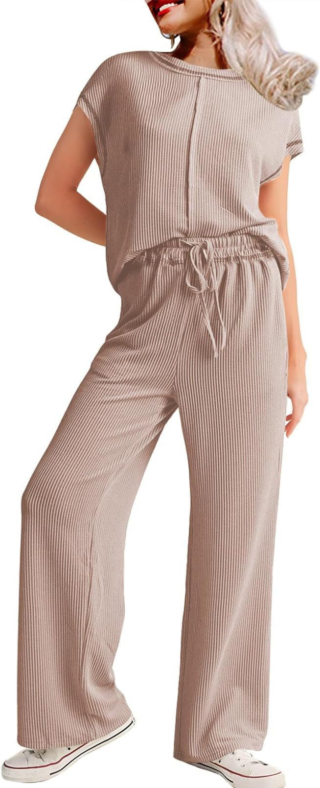 Women Comfortable jumpsuit with wide legs and elastic waistband Lune London