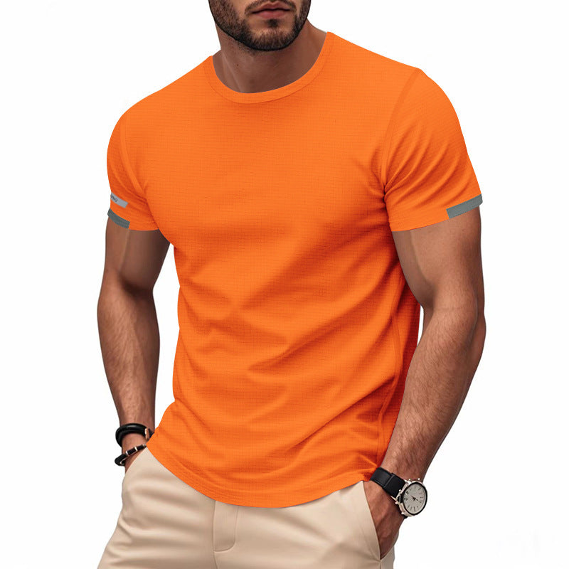 Men's sports T-shirt in breathable fabric with reflective details Lune London